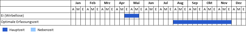 Kamberkrebs Phänogramm