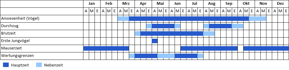 Fischadler Phänogramm