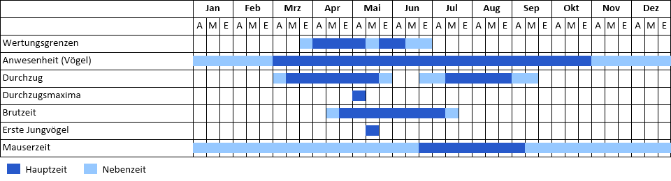 Waldwasserläufer Phänogramm