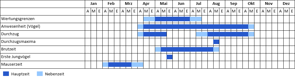 Wendehals Phänogramm