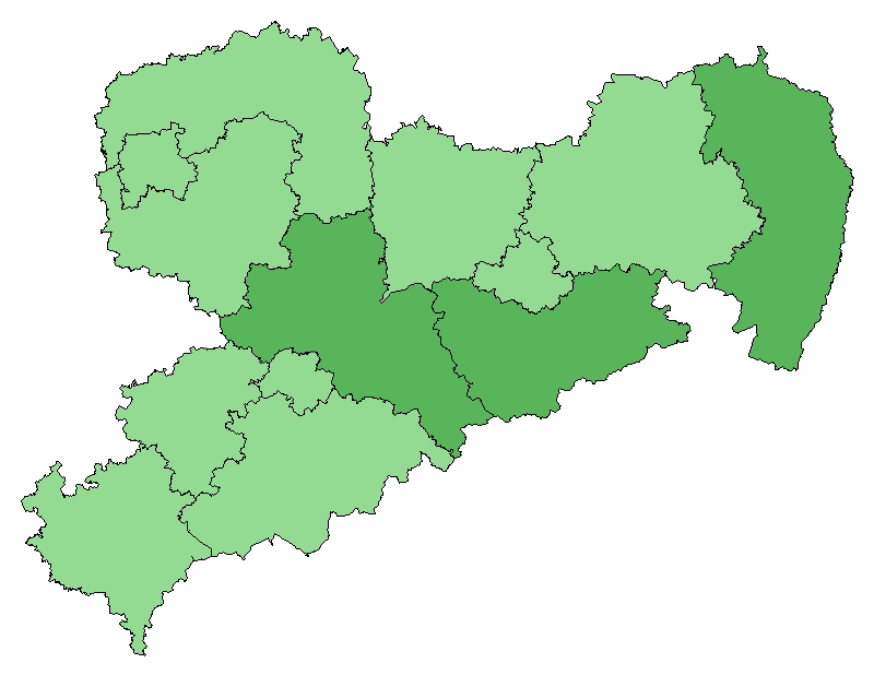 Großes Mausohr Vorkommenskarte