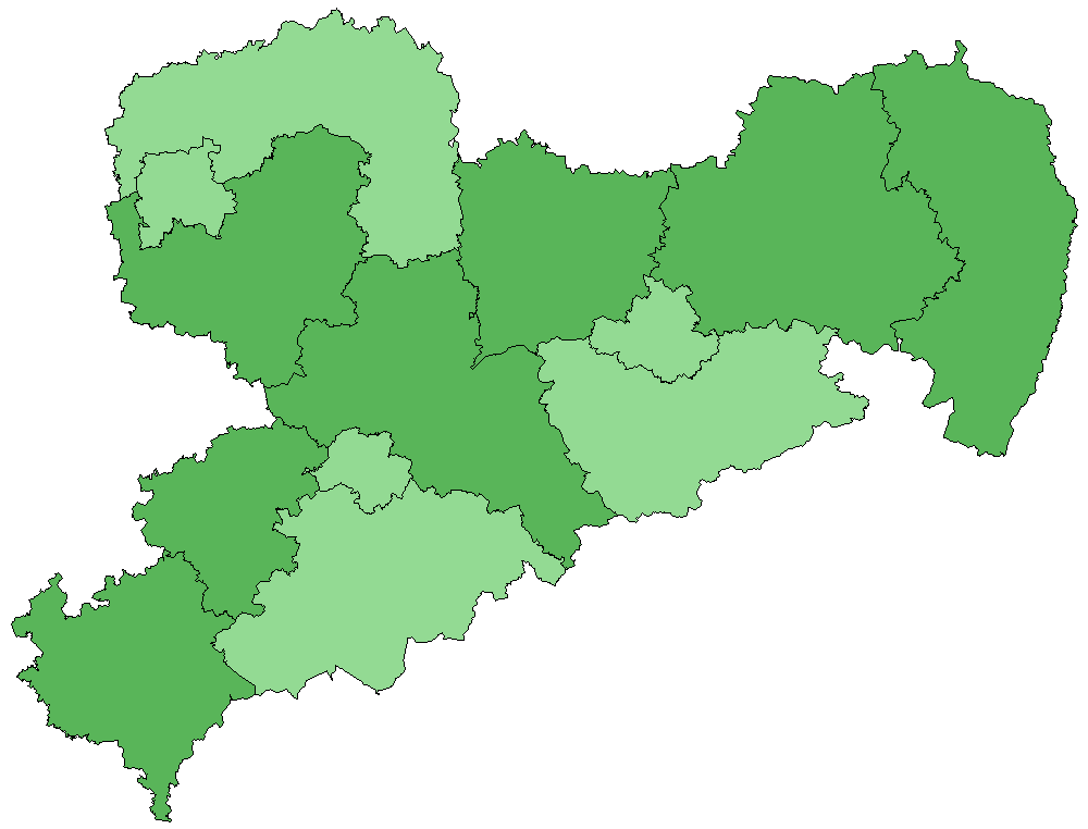 Blauflügel-Prachtlibelle Vorkommenskarte