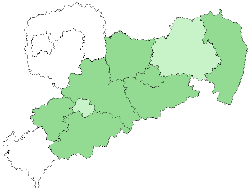 Zweifarbige Beißschrecke Vorkommenskarte