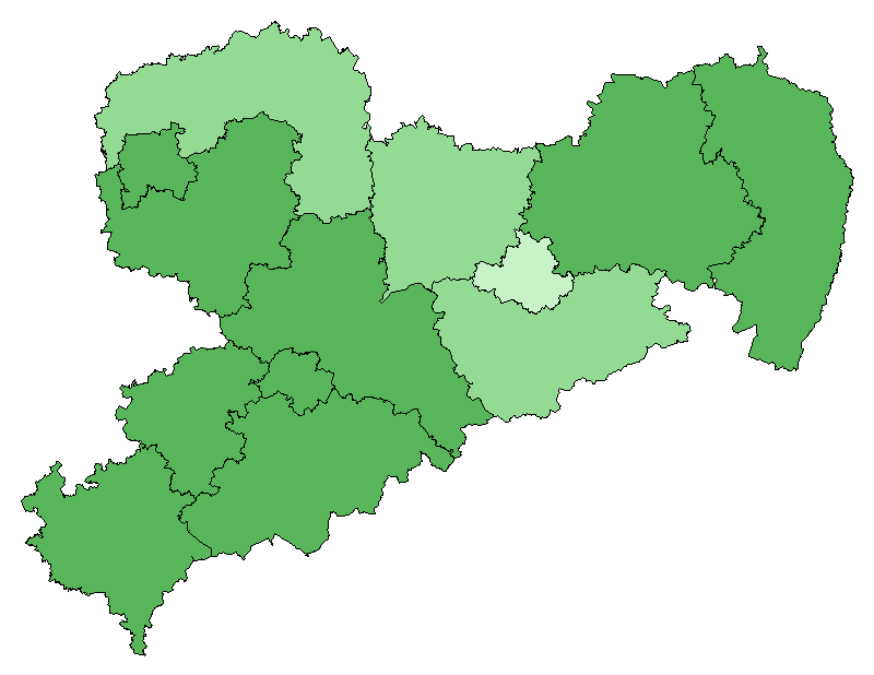 Bisam Vorkommenskarte