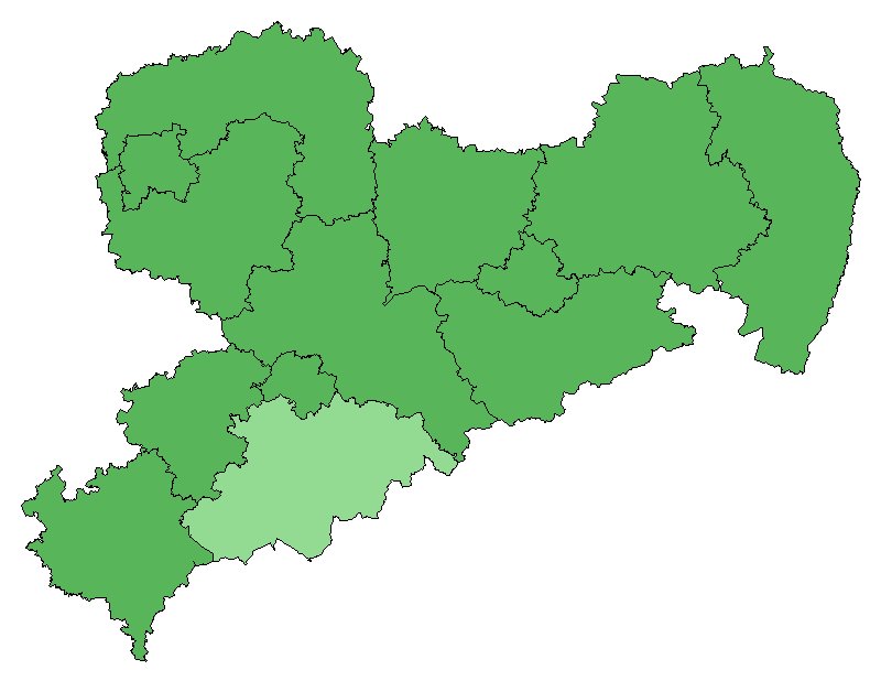 Gewöhnliche Robinie Vorkommenskarte