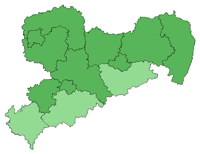 Eschen-Ahorn Vorkommenskarte
