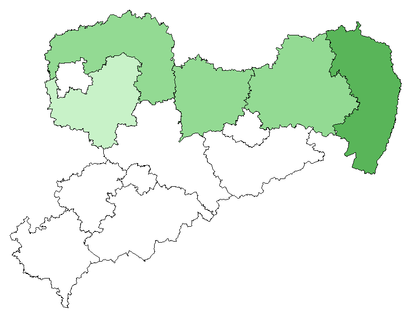 Cicindela sylvatica sylvatica Vorkommenskarte