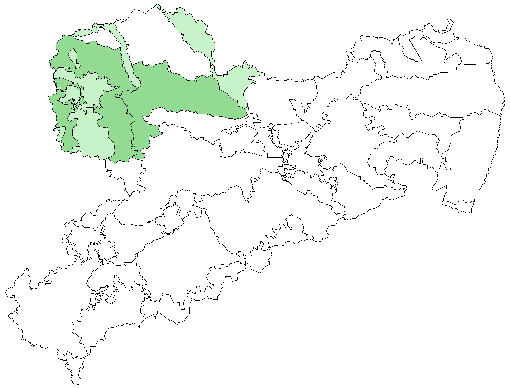 Gewöhnliche Küchenschelle Naturraumkarte