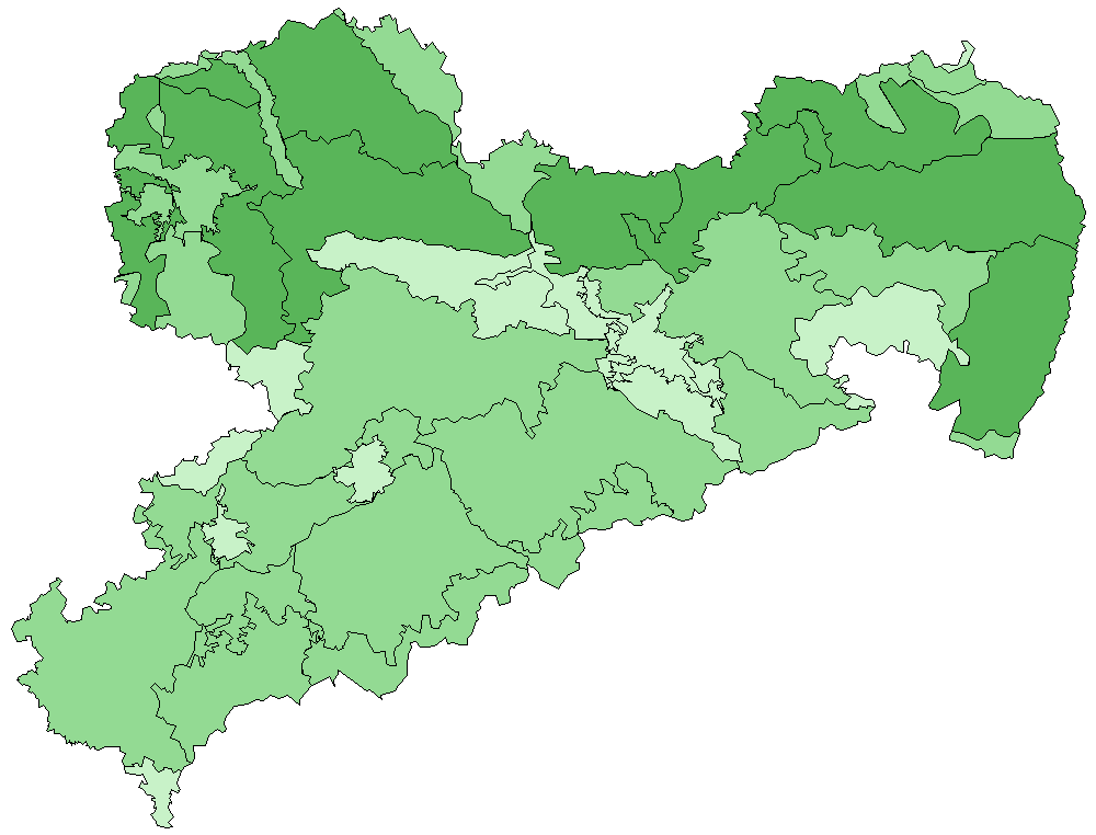 Kleine Binsenjungfer Naturraumkarte