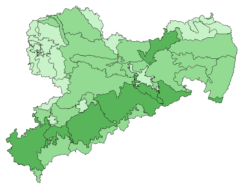 Zweigestreifte Quelljungfer Naturraumkarte