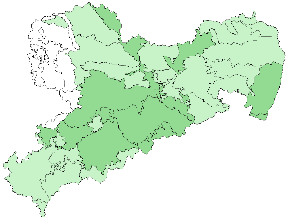 Zweifarbige Beißschrecke Naturraumkarte