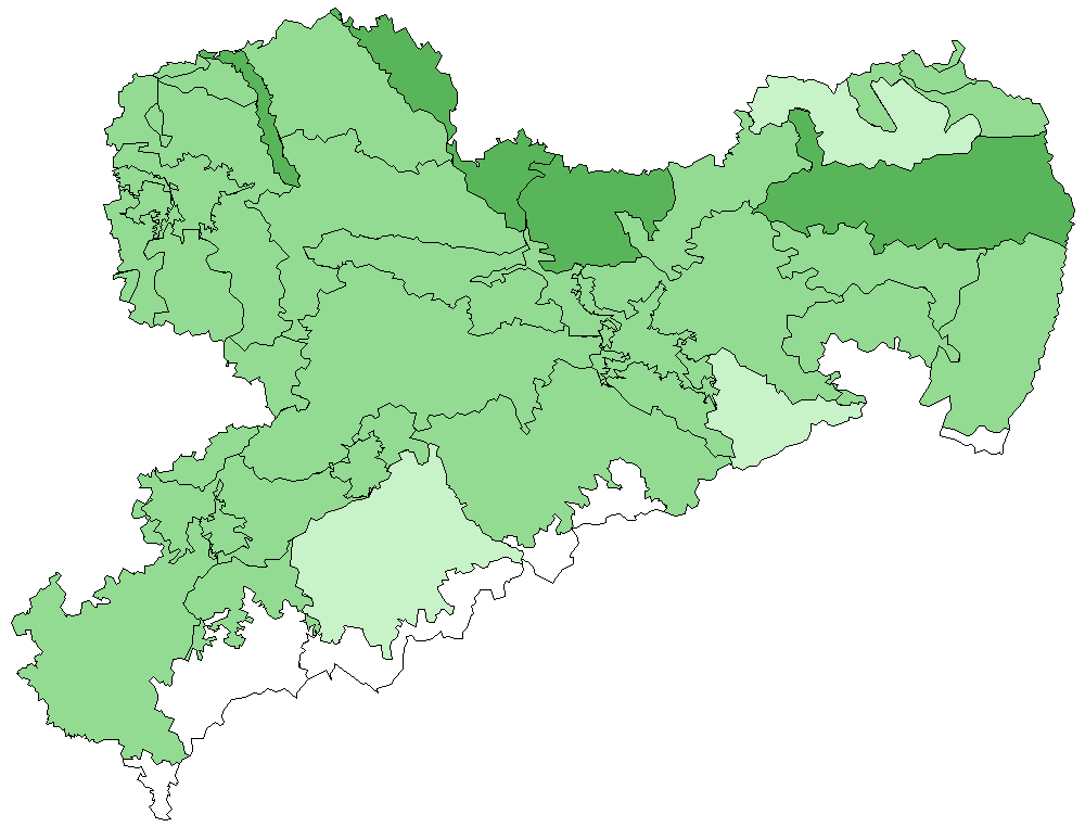 Weißstorch Naturraumkarte
