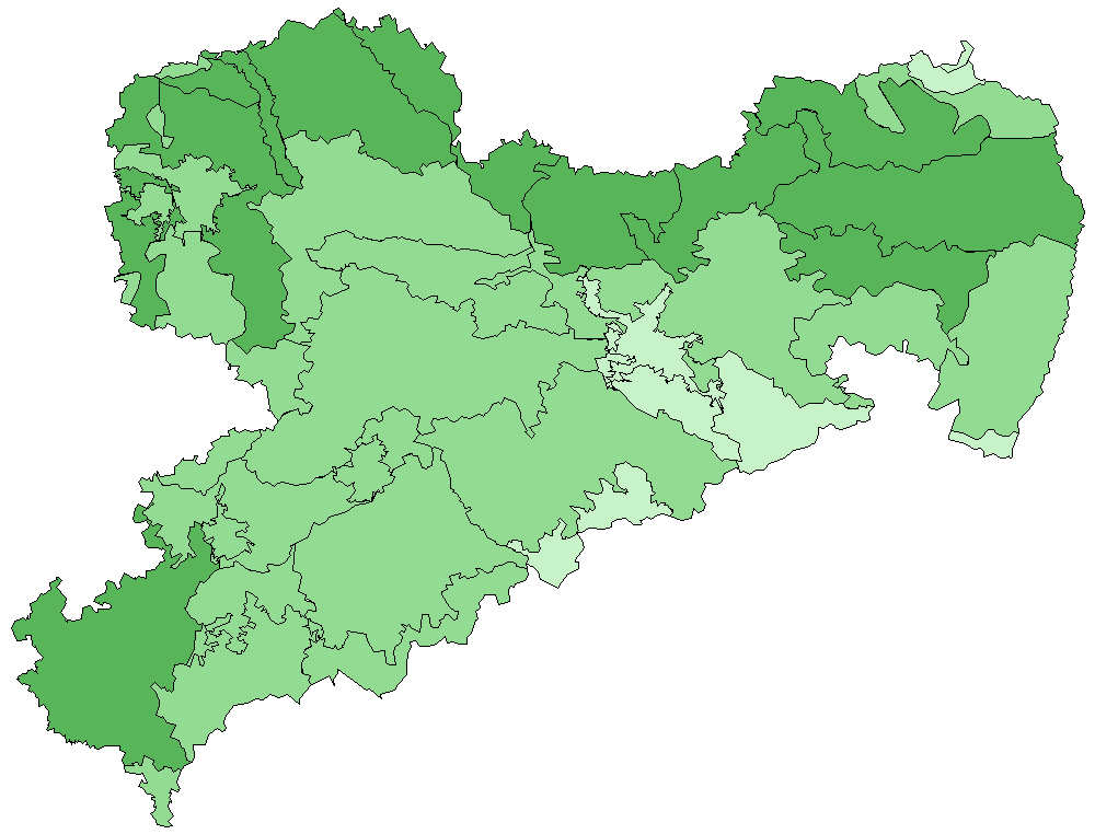 Baumfalke Naturraumkarte