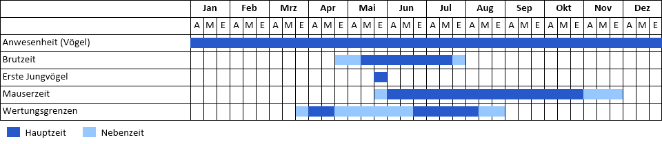 Birkhuhn Phänogramm